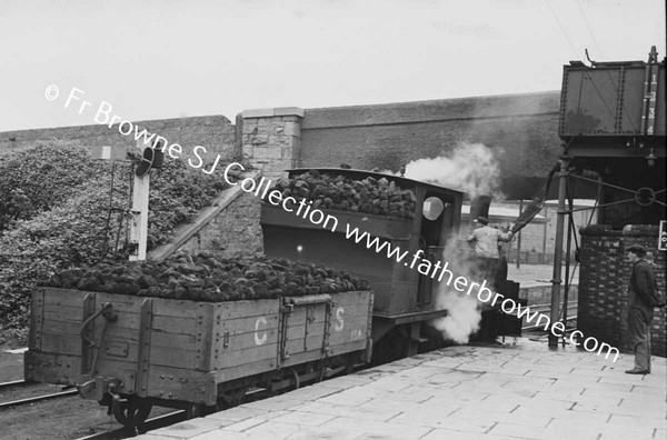 WEST CLARE RAILWAY   TRAIN WITH GOODS WAGON IN STATION